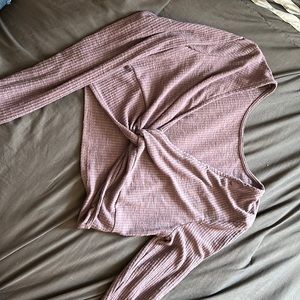 Light purple crop top